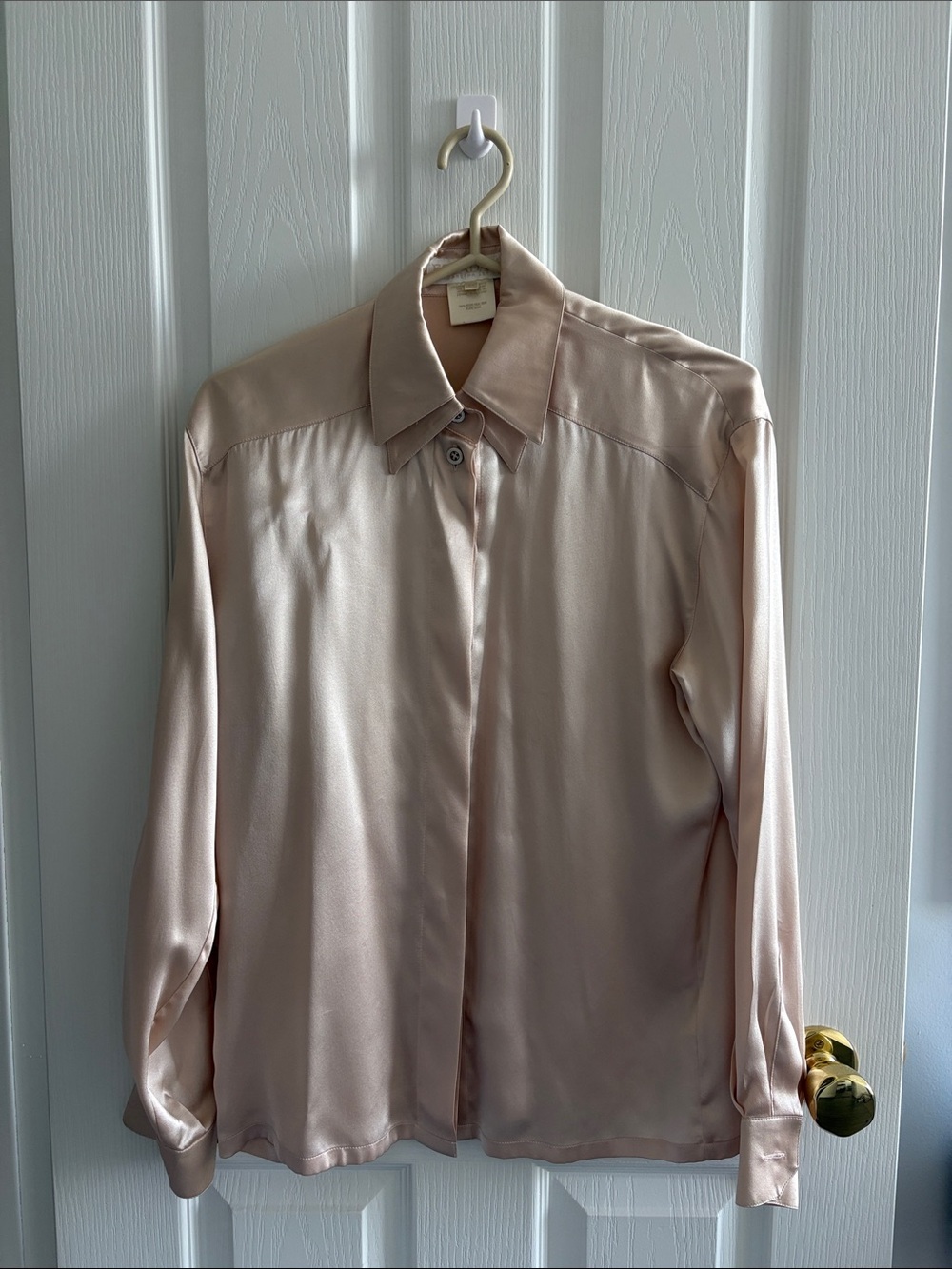 100% Silk Button-Up Blouse